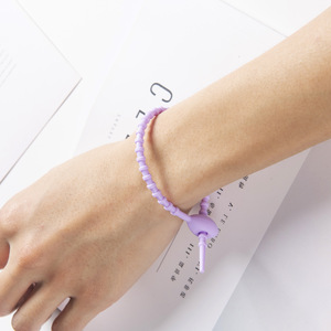 Trendy DIY Schlüssel bund Kaulquappen riemen Bunte Silikon Blind Fall Anhänger Lanyard Wicklung Drahtseil Spieltasche-ein modischer Gummi - Product Image 2