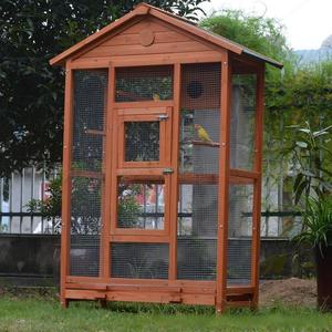 Cage à oiseaux décorative en bois massif <span class=keywords><strong>pour</strong></span> cour, <span class=keywords><strong>pour</strong></span> perroquet, pigeon, cage d'élevage ornementale, grande taille, toutes saisons - Product Image 3