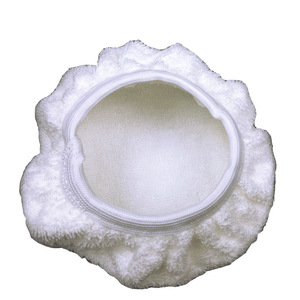 Accesorios para Lavado de Autos, Almohadilla de Pulido de Velour de 13-24cm, Cubierta de Algodón Blanco para Encerado, para Cuidado del Automóvil - Product Image 5