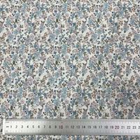 Kain Katun Cetak Digital 40s dengan Motif Bunga Ceri Kecil, Kain Buatan Tangan DIY