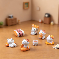 Figurines de chat en PVC écologiques personnalisées - Jouets de micro-paysage DIY, accessoires mignons pour sacs surprises, décorations de bureau