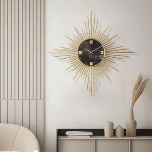 Reloj de Pared Decorativo de Metal, Moderno y de Lujo, 70*70cm, Venta Directa de Fábrica, Productos para Dropshipping, para Hogar y Casa - Product Image 2