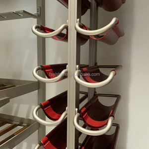 Porte-vin mural en verre acrylique moderne minimaliste de luxe modulaire personnalisé en métal aluminium pour bar salon - Product Image 5