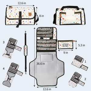 Free sample OEM Custom Custom Premium Portable Diaper <b>Changing</b> <b>Bag</b> Newborn Girl Boy <b>Changing</b> Station Baby <b>Changing</b> Pad - Product Image 2