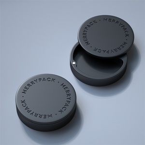 Estuche de Perfume Sólido Personalizado, Envase Deslizante de Metal para Bálsamo, Nuevo y Exclusivo Envase Magnético Negro para Perfume Sólido - Product Image 6