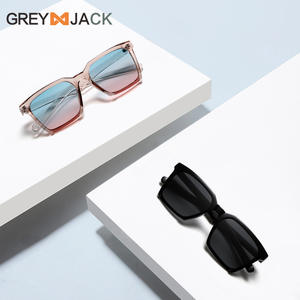 Gafas de Sol Cuadradas Grises Jack, Armazón TR90, Protección UV400, Unisex, Polarizadas, Tipo 3, Lentes TAC Negras - Product Image 4
