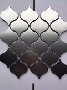 High Quality Self Adhesive <strong>Wall</strong> Decorations Aluminium <strong>Plastic</strong> Metal Mosaic <strong>Tiles</strong> - Product Image 2