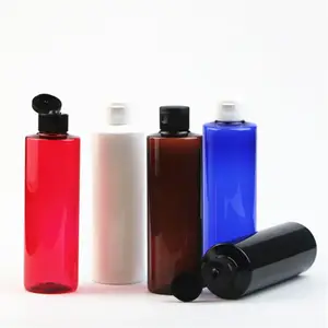200ml 250ml Customized supplier PET bottle plastic bottle Plastic Lotion Bottle with Flip top cap