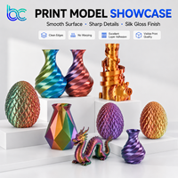 Filament d'imprimante 3D PLA+ soie tricolore en gros 1,75 mm 1 kg haute brillance coextrudé FDM impression 3D 190-220 Jiangsu Chine