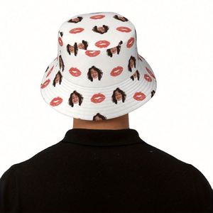Sombrero de Pescador Unisex Personalizado con Foto, Gorra Tejida de Estilo Urbano con Patrón de Dibujos Animados Hechos a Mano para Uso Diario, Imagen, Nombre y Logotipo Personalizados - Product Image 6