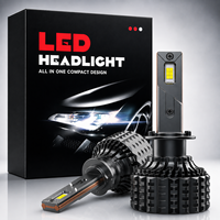 Ampoule de phare LED V20 H1, remplacement halogène, ajustement direct, 120W 14400LM, puce 3570, étanche IP68, 12V, alliage d'aluminium