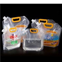 Sac Pliable Personnalisé en Plastique 1L 2L 5L avec Bec Verseur pour Rangement de Bière, Boissons et Eau – Idéal Camping, Randonnée, Urgence