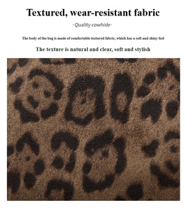 <span class=keywords><strong>Zaino</strong></span> da <span class=keywords><strong>donna</strong></span> leggero, portatile, estivo, elegante, di grande capacità, impermeabile, in <span class=keywords><strong>tessuto</strong></span> resistente con stampa leopardata in finta pelle scamosciata, organizzato - Product Image 2