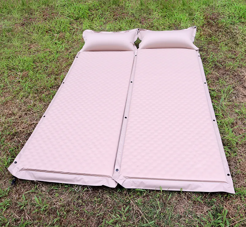 Schuim Zelf Opblaasbare Slaapkussen Mat Luchtbed Dubbel Voor Camping Backpacking Tent En Hangmat