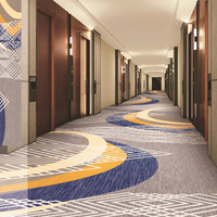 Meistverkaufter Bedruckter Teppich Kommerzieller Umweltfreundlicher Leiser Langlebiger Gebets-Teppich für Hotelzimmer Gästezimmer Flure Getufteter Rollenteppich PET