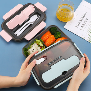 Kids Compartmental Lunch Boxes For Kids Boys Adults. Leakproof Bento Box For School Or Work Portion Containers