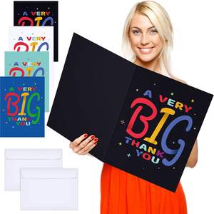 Myway 8.5x11 Inch Jumbo Gratitude Thank You <span class=keywords><strong>Carte</strong></span> de vœux Big Thank You Cards Funny Appreciation for Birthday Party - Product Image 1