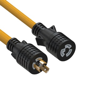 Linsheng 25ft 10 đo 277V L7-15 3 dây máy phát điện dây xoắn khóa kết nối 15 amp Máy phát điện mở rộng dây - Product Image 1