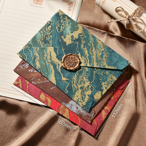 Juego <span class=keywords><strong>de</strong></span> Papel para Cartas con Sobre Dorado, Paisaje <span class=keywords><strong>de</strong></span> Marquesinas, Textura en Relieve, Papel para Cartas Escritas a Mano, <span class=keywords><strong>Amor</strong></span>, Día <span class=keywords><strong>de</strong></span> San Valentín, Sobres con Sello <span class=keywords><strong>de</strong></span> Cera Premium - Product Image 2