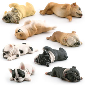 Bouledogue français simulé posture de sommeil décoration amusante pour animaux de compagnie pour la vaisselle de fête et les décorations de table - Product Image 2