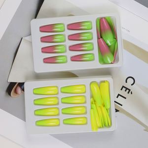 <span class=keywords><strong>Uñas</strong></span> Postizas Acrílicas Hechas a Mano para Navidad, Suministro de Fábrica, <span class=keywords><strong>Uñas</strong></span> Rectas, Puntas Acrílicas Cuadradas, Logotipo Personalizado - Product Image 6