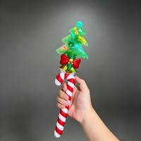 Großhandel Rotierende LED-Weihnachtsbaum-Leuchtstäbe, Zuckerstangen-Form Partydekoration mit Individueller Verpackung für Feiertagsevents