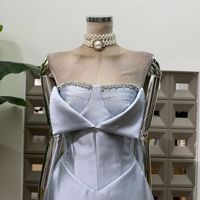 Robe de soirée sans bretelles pour femme Fine Fashion 2026 Nouvelle robe de soirée haut de gamme légère et luxueuse