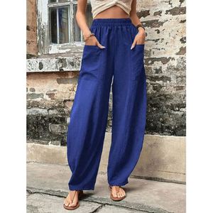 <span class=keywords><strong>Pantaloni</strong></span> Casual da <span class=keywords><strong>Donna</strong></span> Yi di Tendenza, Vestibilità Ampia in <span class=keywords><strong>Viscosa</strong></span>, Gamba Larga, Tinta Unita <span class=keywords><strong>con</strong></span> Tasche - Product Image 2