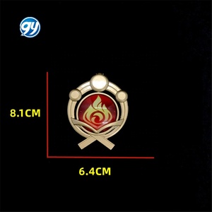 พวงกุญแจโซ่อื่นๆสำหรับตกแต่งคอสเพลย์เกมขนาดใหญ่วงแหวน7สไตล์1:1สร้างเสริมดวงตาแห่งเทพเจ้า10ซม. - Product Image 5