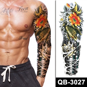Bán buôn mẫu hình xăm mới không thấm nước, lâu trôi, trang điểm cơ thể tạm thời, hình xăm toàn cánh tay dành cho nam - Product Image 5