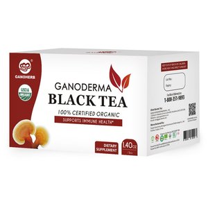 Trung Quốc OEM Hữu Cơ Linh Lucidum Nấm Linh Chi Linh Chi Nấm Màu Đen Ngay Lập Tức Trà Túi Bột Màu Đen Trà Đỏ Nhà Máy - Product Image 4