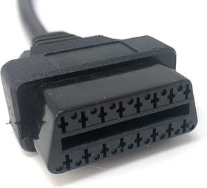 Accugps OBD-II 6-PIN 16-PIN J1708อะแดปเตอร์วินิจฉัยรถบรรทุกหนัก26 AWG ปลั๊กแอนด์เพลย์คอนเนคเตอร์อัตโนมัติ - Product Image 1