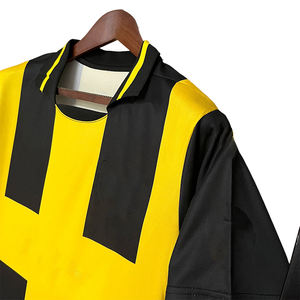 Fabricante personalizado Retro fútbol Jersey silicona 3D bordado corte automático coser diseño Vintage fútbol pantalones cortos nombre superior - Product Image 2