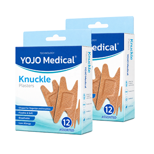YOJO Medical Grade H Knuckle Shape Elastic <strong>Fabric</strong> Flexible Wound <strong>Plaster</strong> for Finger Joint Cuts OEM Custom Logo - Product Image 2