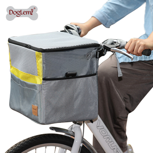 <span class=keywords><strong>Panier</strong></span> de vélo pliant détachable bon marché OEM pour le transporteur d'animal familier voyageant avant le transporteur de chien <span class=keywords><strong>panier</strong></span> de vélo housse de siège d'animal familier - Product Image 5