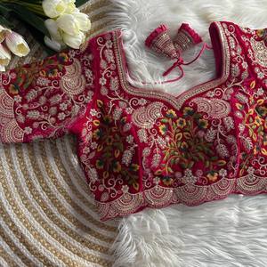 Beautiful Heavy Velvet Sweetheart <b>Collar</b> Stacked Sleeve Floral Vintage Casual Women's Blouse 100% Cotton Wedding Apparel - Product Image 5
