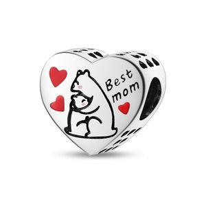 <span class=keywords><strong>Pendentif</strong></span> breloque en zircon plaqué <span class=keywords><strong>or</strong></span> rose en forme de cœur, compatible <span class=keywords><strong>Pandora</strong></span>, avec coupe rose, pour unisexe, à porter au quotidien - Product Image 4