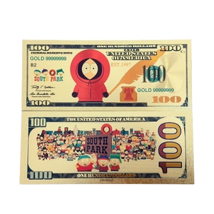 4 Model Uang Kertas Emas 24K Anime South Park Amerika untuk Koleksi - Product Image 3