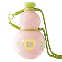 Nouvelle conception 2026 – Gourde enfant 880 ml grande capacité, sans BPA, réutilisable, en plastique, avec sangle pour l'école