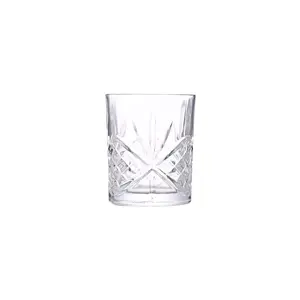 Vidro & louça para bebidas, vidro e copo de água clássico de uísque com base de 300ml