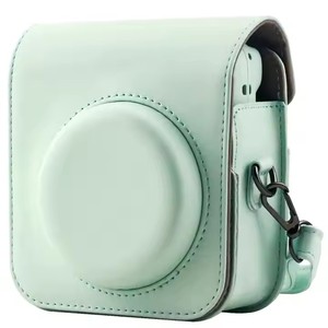 Estuche para cámara <span class=keywords><strong>Fuji</strong></span> <span class=keywords><strong>Instax</strong></span> <span class=keywords><strong>Mini</strong></span> 12, bolsa de cuero PU con bolsillo y correa de hombro ajustable - Product Image 5