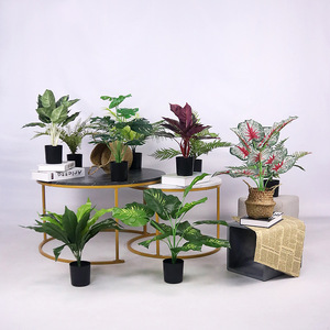 Juego <span class=keywords><strong>de</strong></span> Plantas Artificiales <span class=keywords><strong>de</strong></span> Pothos en Maceta, Flores <span class=keywords><strong>de</strong></span> Plástico para Decoración del Hogar, Sala <span class=keywords><strong>de</strong></span> Estar, Mesa <span class=keywords><strong>de</strong></span> Centro, Balcón, Adornos Verdes - Product Image 1
