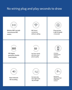 Ai nhà thông minh an ninh 4CH không dây CCTV Hệ thống camera 4MP không thấm nước Wifi NVR Kit ngoài trời PTZ dome camera - Product Image 6