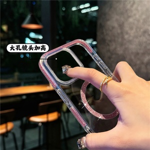 เคสใสวิบวับแม่เหล็กสำหรับ iPhone 16 Pro Max เคสชาร์จไร้สายแบบมีประกายสำหรับ iPhone 16e 15 Pro เคสแข็ง - Product Image 6