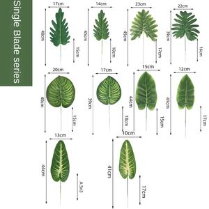 Cadre d'escalade pour <span class=keywords><strong>chat</strong></span> transfrontalier feuille artificielle plante verte Canna feuille de pastèque éléphant oreille feuille organiser vos accessoires - Product Image 2
