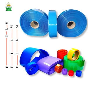 <span class=keywords><strong>Tubo</strong></span> termorretráctil de <span class=keywords><strong>PVC</strong></span> certificado, Mangas de aislamiento eléctrico azul de 25μm para electrónica/cables, <span class=keywords><strong>Tubo</strong></span> termorretráctil eléctrico - Product Image 1