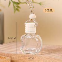 Diffuseur de parfum en verre avec bouchon à vis, ornement décoratif pour voiture