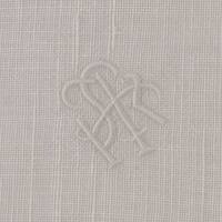 Set de table en coton avec logo personnalisé, blanc cassé, brodé, pour hôtel, restaurant, salle à manger, OEM disponible