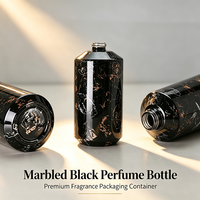 Flacon de parfum OEM de dernière conception 50 ml 30 verre dépoli 20ml rond Gentleman haut de gamme noir Mens 100ml flacon de parfum