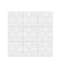 Plaque de plafond suspendu en alliage d'aluminium perforée, ignifuge et imperméable, au design moderne
